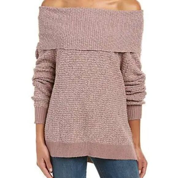 Free People By Your Side Cowl Neck or Off Shoulder Sweater Oversized XS - Picture 3 of 12